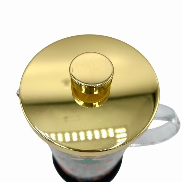 NWT NORDSTROM CHRISTMAS HOLIDAY NUTCRACKER SUITE GLASS FRENCH PRESS COFFEE MAKER - Picture 5 of 8